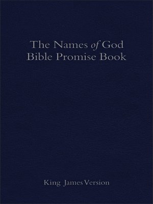 cover image of The KJV Names of God Bible Promise Book, Blue Imitation Leather